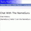 chatbot, chatterbot, conversational agent, virtual agent NameGuru