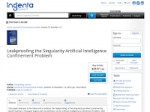 Artificial Intelligence Confinement Problem