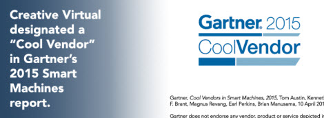 Creative Virtual Cool Vendor Gartner 2015