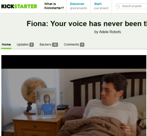 Adele Robots Fiona Kickstarter